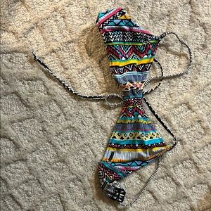 Colorful Tribal Print Bikini